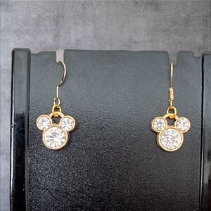 Gold plated Minnie Mouse earrings